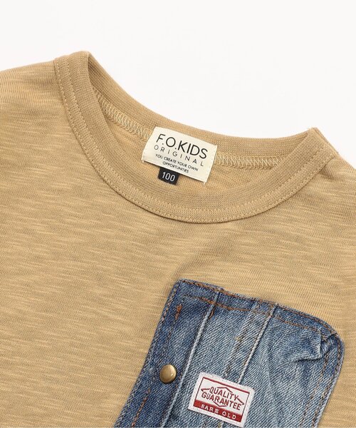 F.O.KIDS(エフオーキッズ)の「【ジュニア対応】デニムポケット半袖Tシャツ(Tシャツ/カットソー・キッズ・ベージュ/ブルー/チャコール/グレー/カーキ/レッド・80/90/100/110/120/130/140/150/160)」の21枚目の写真