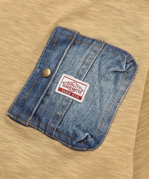 F.O.KIDS(エフオーキッズ)の「【ジュニア対応】デニムポケット半袖Tシャツ(Tシャツ/カットソー・キッズ・ベージュ/ブルー/チャコール/グレー/カーキ/レッド・80/90/100/110/120/130/140/150/160)」の22枚目の写真