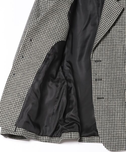 Scrap Book（スクラップブック）の「【KIMHEKIM】One Button Checked Blazer (Black)（テーラードジャケット・レディース・ブラック系その他・M/S）」の3枚目の写真