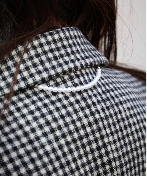 Scrap Book（スクラップブック）の「【KIMHEKIM】One Button Checked Blazer (Black)（テーラードジャケット・レディース・ブラック系その他・M/S）」の9枚目の写真