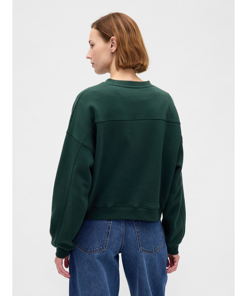 GAP(ギャップ)の「ヴィンテージソフト ウェッジ クルーネックスウェットシャツ(スウェット・レディース・ブルー/ベージュ/ワイン/グリーン/ネイビー/ブラウン・XS/S/M/L/XL/XXS)」の8枚目の写真