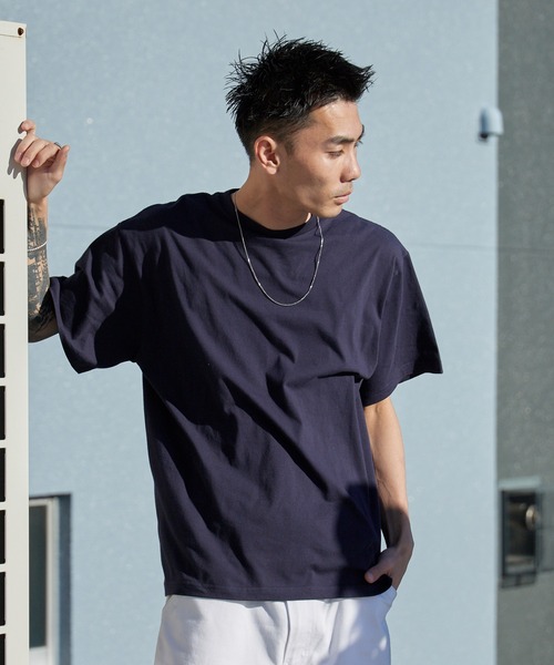 United Athle（ユナイテッドアスレ）の「【United Athle】ミディアムウエイト 4.7オンス レギュラーフィット 半袖 Tシャツ メンズ オーバーサイズ シンプル カラバリ豊富 2026年春夏（Tシャツ/カットソー・メンズ・ホワイト/サンドベージュ/ライトブルー/ブラック/スミクロ/アッシュ/イエロー/ネイビー/スモーキーグリーン系・S/XL/L/M/XS）」の8枚目の写真