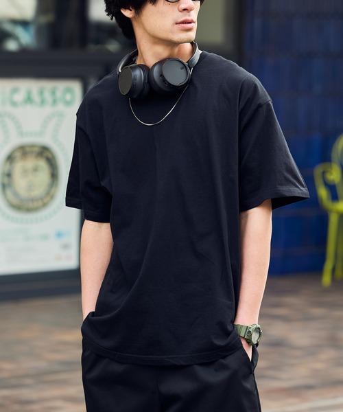 United Athle（ユナイテッドアスレ）の「【United Athle】ミディアムウエイト 4.7オンス レギュラーフィット 半袖 Tシャツ メンズ オーバーサイズ シンプル カラバリ豊富 2026年春夏（Tシャツ/カットソー・メンズ・ホワイト/サンドベージュ/ライトブルー/ブラック/スミクロ/アッシュ/イエロー/ネイビー/スモーキーグリーン系・S/XL/L/M/XS）」の2枚目の写真