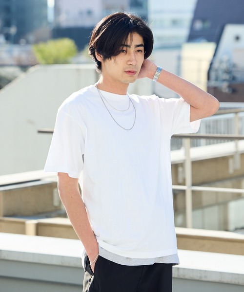 United Athle（ユナイテッドアスレ）の「【United Athle】ミディアムウエイト 4.7オンス レギュラーフィット 半袖 Tシャツ メンズ オーバーサイズ シンプル カラバリ豊富 2026年春夏（Tシャツ/カットソー・メンズ・ホワイト/サンドベージュ/ライトブルー/ブラック/スミクロ/アッシュ/イエロー/ネイビー/スモーキーグリーン系・S/XL/L/M/XS）」の21枚目の写真