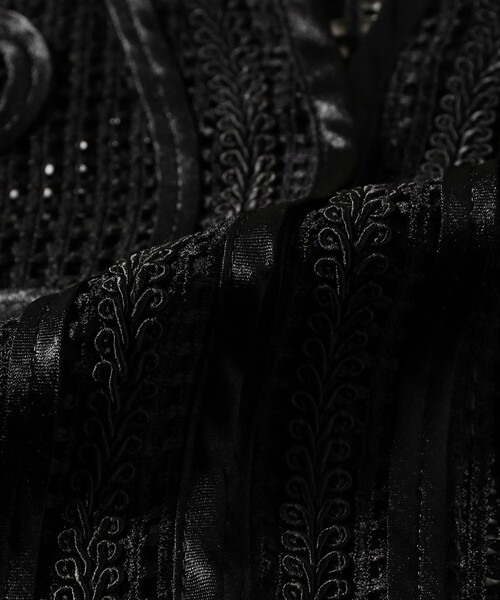 Ray BEAMS（レイビームス）の「RBS / テープ 刺繍 ジレ（ベスト・レディース・ベージュ/ブラック・ONE SIZE）」の13枚目の写真