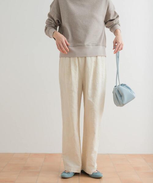 URBAN RESEARCH DOORS(アーバンリサーチドアーズ)の「ジャガードイージーパンツ(その他パンツ・レディース・アイボリー/キャメル・MEDIUM)」の13枚目の写真
