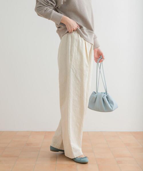 URBAN RESEARCH DOORS(アーバンリサーチドアーズ)の「ジャガードイージーパンツ(その他パンツ・レディース・アイボリー/キャメル・MEDIUM)」の17枚目の写真