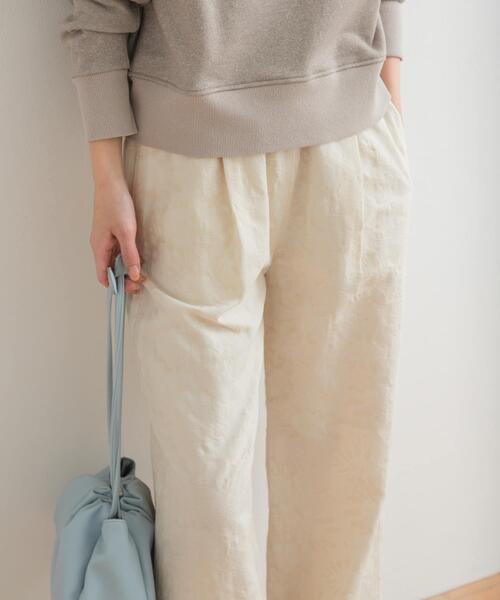 URBAN RESEARCH DOORS(アーバンリサーチドアーズ)の「ジャガードイージーパンツ(その他パンツ・レディース・アイボリー/キャメル・MEDIUM)」の18枚目の写真