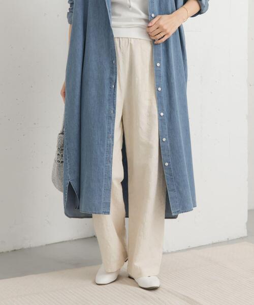 URBAN RESEARCH DOORS(アーバンリサーチドアーズ)の「ジャガードイージーパンツ(その他パンツ・レディース・アイボリー/キャメル・MEDIUM)」の22枚目の写真