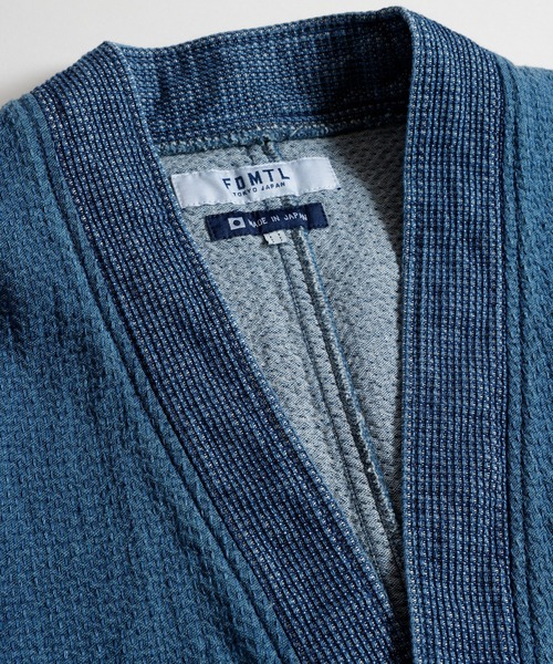 FDMTL（ファンダメンタル）の「FDMTL/ファンダメンタル/DIAMOND LONG CARDIGAN 3YR WASH（カーディガン/ボレロ・メンズ・インディゴブルー・2/3/4）」の6枚目の写真