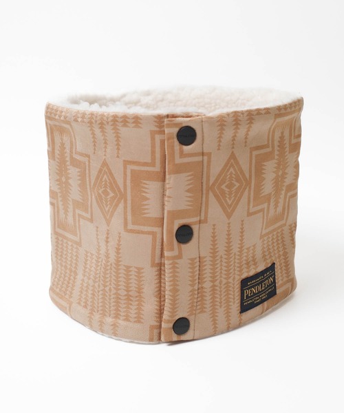 PENDLETON(ペンドルトン)の「【PE2】【PENDLETON/ペンドルトン】VEGAN MOUTON NECKWARMER ビーガン ムートン ネックウォーマー(ネックウォーマー/スヌード・レディース・ブラウン・FREE)」の2枚目の写真