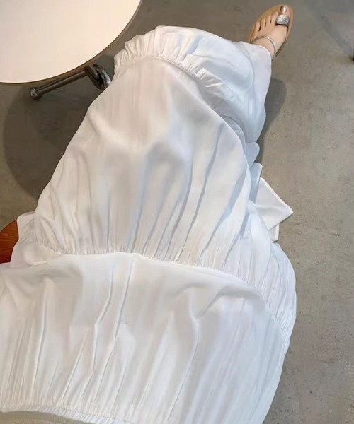 SPIGA(スピーガ)の「ティアードロングスカート(スカート・レディース・ホワイト/ブラック/ベージュ・FREE)」の18枚目の写真