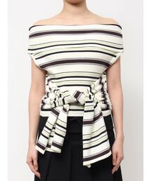 EMODA | リボンオフショルダートップ(ニット/セーター)