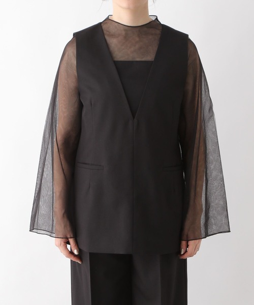 LEPSIM（レプシィム）の「【結婚式／オケージョン】切り替えパンツドレス2　321823（パンツドレス・レディース・ライトグリーン/ブラック/グレー・FREE）」の15枚目の写真