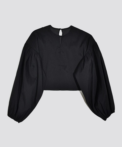 kiehtova（キエトヴァ）の「【kiehtova】SHEER VOLUMESLEEVE BLOUSE/シアー ボリュームスリーブ ブラウス KTWR28（シャツ/ブラウス・レディース・ブラック/アイボリー・FREE）」の11枚目の写真