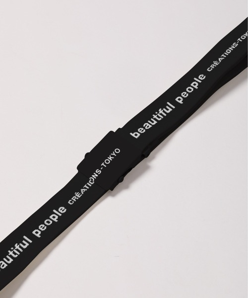 beautiful people ベルトlogo jacquard buckle beautiful people/logo buckle belt in jacquard｜Daytona Park