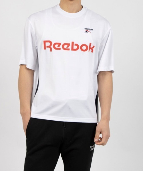 Reebok(リーボック)の「クロス チェック ジャージー / RI CROSS CHECK JERSEY(Tシャツ/カットソー・メンズ・ネイビー/ホワイト/ブラック・LARGE/MEDIUM/SMALL/X-LARGE/XX-LARGE)」の1枚目の写真