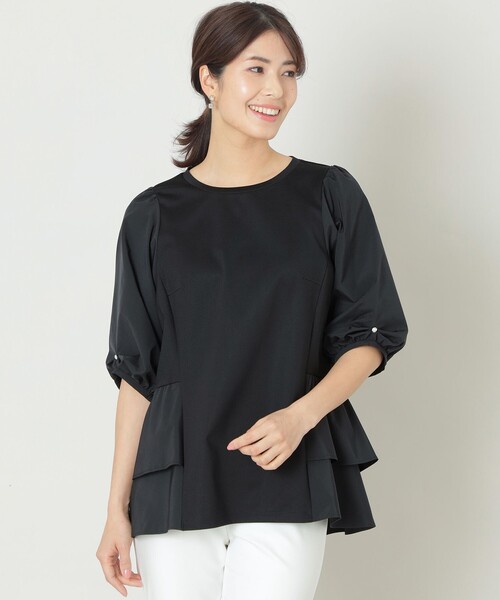 TO BE CHICタグ付き新品チュニック タフタコンビティアード チュニック（Tシャツ/カットソー）｜TO