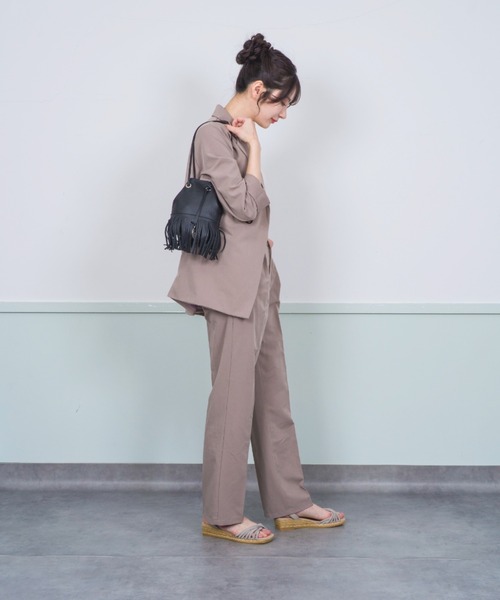 marco masi（マルコマージ）の「【MARCO MASI/マルコ・マージ】巾着　ミニショルダーバッグ　バケツバッグ　フリンジ（ショルダーバッグ・レディース・シルバー/ブラック・FREE）」の15枚目の写真