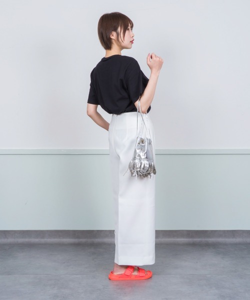 超美品！！MARCO MASI　白バケツ型ミニショルダーバック スタッズ付き セール】【MARCO MASI/マルコ・マージ】巾着 ミニショルダー