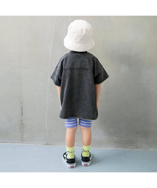 BREEZE（ブリーズ）の「【Im Jelly！】ピグメント加工ロゴ半袖Tシャツ_ジュニア対応（Tシャツ/カットソー・キッズ・チャコール/パープル・80/90/100/110/120/130/140）」の11枚目の写真