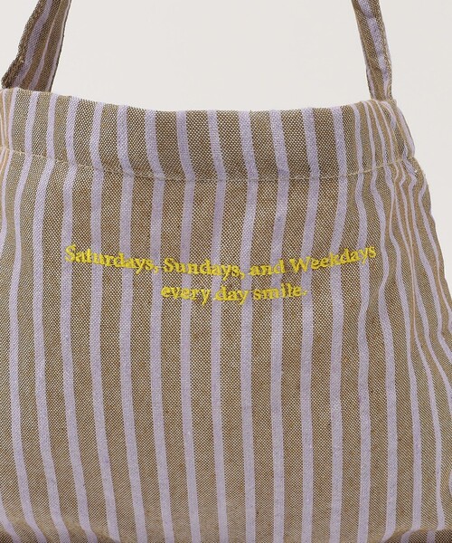 beej（ビージ）の「【別注】＜beej＞ストライプ ショルダー バッグ / キッズ（ショルダーバッグ・キッズ・ライラック/ブラック・FREE）」の8枚目の写真