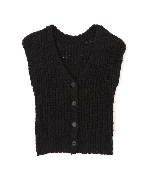 FREE'S MART（フリーズマート）の「◆ファンシーヤーンVネックベスト（ベスト・レディース・ブラック/ホワイト/グレー/オレンジ・FREE）」の12枚目の写真