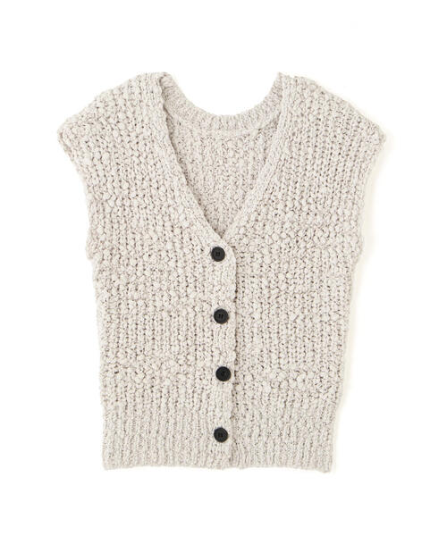 FREE'S MART（フリーズマート）の「◆ファンシーヤーンVネックベスト（ベスト・レディース・ブラック/ホワイト/グレー/オレンジ・FREE）」の22枚目の写真