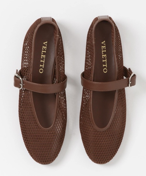 VELETTO（ベレット）の「『別注』VELETTO×DOORS　メッシュストラップシューズ（バレエシューズ・レディース・ブラック/ブラウン・36/37/38）」の12枚目の写真