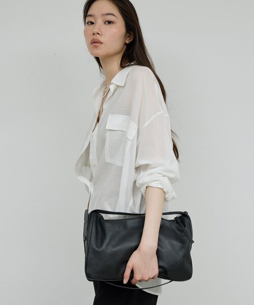 GALLARDAGALANTE（ガリャルダガランテ）の「ローンシャツ（シャツ/ブラウス・レディース・サックスブルー/ベージュ/ホワイト/チャコールグレー/オレンジ/ブラック・FREE）」の14枚目の写真