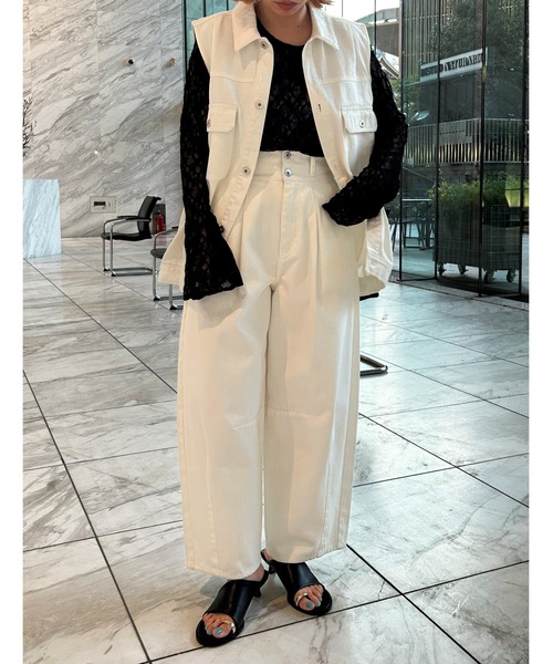 GALLEST(ギャレスト)の「【ZOZO限定】レースベルスリーブカットソー(Tシャツ/カットソー・レディース・ホワイト/ブラック・38)」の8枚目の写真