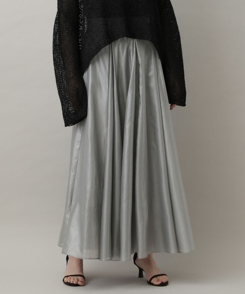 A part by（アパートバイ）の「ラメシアーボリュームスカート（スカート・レディース・ライトグレー/アイボリー・SMALL/FREE）」の20枚目の写真