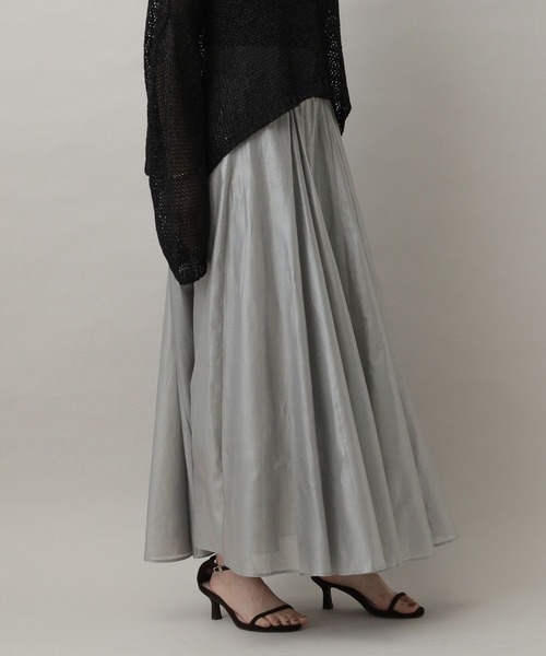 A part by（アパートバイ）の「ラメシアーボリュームスカート（スカート・レディース・ライトグレー/アイボリー・SMALL/FREE）」の21枚目の写真