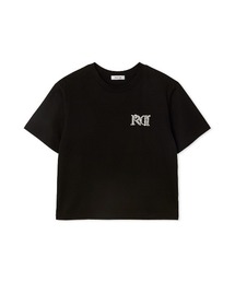 Dior ストーンロゴ 長袖Tシャツ ビジュー Dior HOMME(ディオールオム) / Tシャツ/L/コットン/BLK