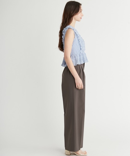 CELFORD（セルフォード）の「シャーリングフリルブラウス（シャツ/ブラウス・レディース・オフホワイト/ブラック/サックスブルー・36/38）」の14枚目の写真