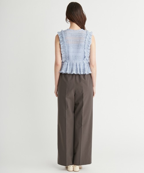 CELFORD（セルフォード）の「シャーリングフリルブラウス（シャツ/ブラウス・レディース・オフホワイト/ブラック/サックスブルー・36/38）」の15枚目の写真