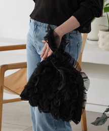 ZAKKA-BOX（ザッカボックス）の「チュールフリルバッグ（ハンドバッグ）」