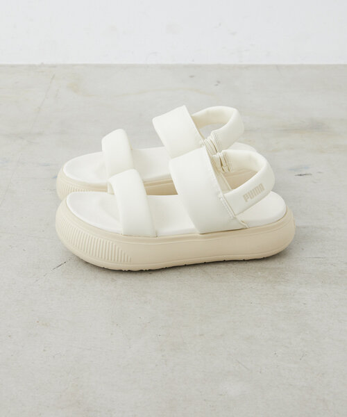 ear PAPILLONNER(イアパピヨネ)の「《WEB限定/サイズ展開23、24、25cm/厚底》【PUMA(プーマ)】ウィメンズ マユ パフィー サンダル/MAYU PUFFY SANDALS(サンダル・レディース・ホワイト/ブラック・23cm/24cm/25cm)」の8枚目の写真