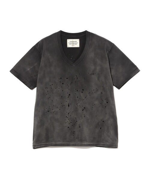 FUTURE ARCHIVE(フューチャーアーカイブ)の「FUTURE ARCHIVE / V NECK TEE "FADE DAMAGE BLACK"(Tシャツ/カットソー・メンズ・ブラック系その他4・S)」の2枚目の写真
