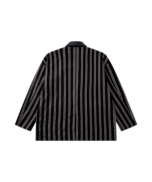 セール】HOOK -original- 古着風PU異素材襟テーラードジャケット