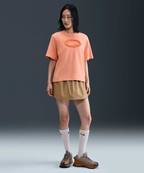 大人気 NIKE ルーズ ロングスリーブ グラフィック Tシャツ fj0442-100_a.jpg