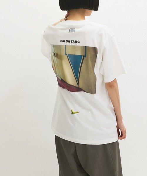 TANGTANG（タンタン）の「【TANG TANG for ADAM ET ROPE'】別注GASATANG（Tシャツ/カットソー・レディース・ホワイト・S）」の6枚目の写真