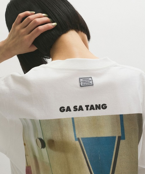 TANGTANG（タンタン）の「【TANG TANG for ADAM ET ROPE'】別注GASATANG（Tシャツ/カットソー・レディース・ホワイト・S）」の13枚目の写真