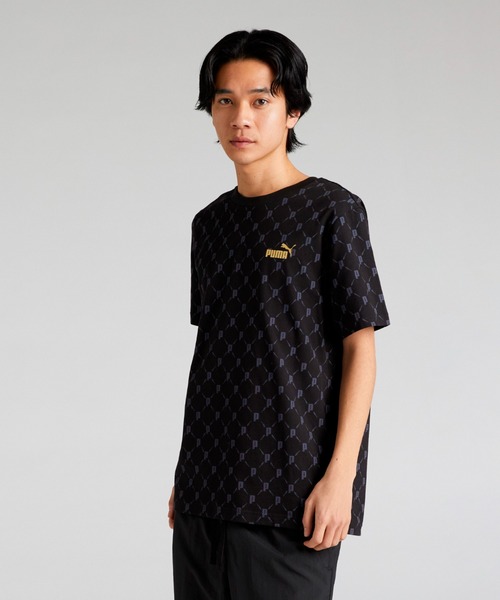 PUMA（プーマ）の「PUMA プーマ メンズ ESS メタリック AOP 半袖 Tシャツ（Tシャツ/カットソー・メンズ・ホワイト/ブラック・SMALL/MEDIUM/XX-LARGE/X-LARGE/LARGE）」の2枚目の写真