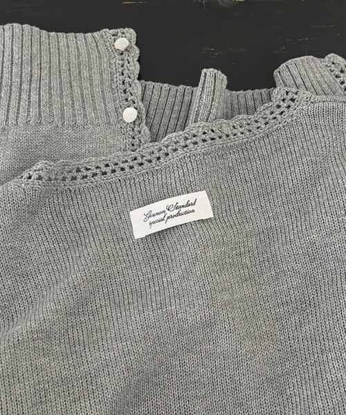 flower knit cardigan / フラワーニットカーディガン（カーディガン