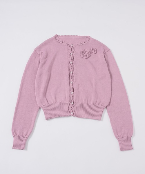 summer knit flower cardigan / サマーニットフラワー