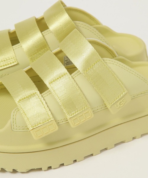 【UGG】GOLDEN GLOW SLIDE ストラップ スライド サンダル ロゴ UGG アグ サンダル GOLDENGLOW SLIDE ゴールデングロウ スライド