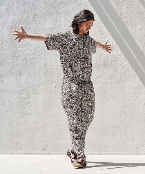 CAMBIO レオパード サルエルパンツ CAMBIO(カンビオ)】Leopard Jacquard Pants レオパード柄パンツ(MIU