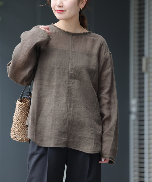 ラミーコットンメッシュ2WAYプルオーバー（シャツ/ブラウス）｜JOURNAL