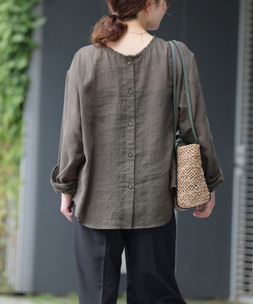 JOURNAL STANDARD relumeラミーコットン2WAYプルオーバー JOURNAL STANDARD relume｜ラミーコットンメッシュ2WAYプル